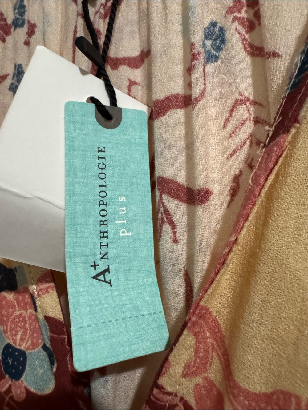 Anthropologie Floral Tiered Maxi Dress in Rust and Cream - Picture 3 of 4